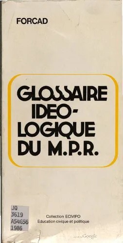 دانلود نسخه کامل کتاب Glossaire idéologique du M.P.R.