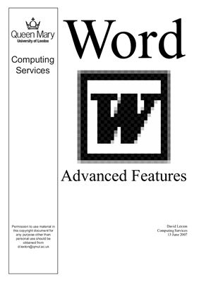دانلود نسخه کامل کتاب Word Advanced Features