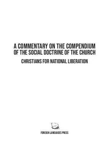 دانلود نسخه کامل کتاب A Commentary on the Compendium of the Social Doctrine of the Church
