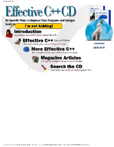 دانلود نسخه کامل کتاب Effective & More Effective C++