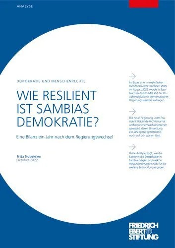 دانلود نسخه کامل کتاب WIE RESILIENT IST SAMBIAS DEMOKRATIE? Eine Bilanz ein Jahr nach dem Regierungswechsel