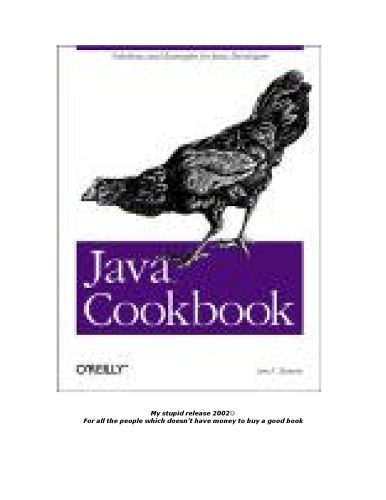 دانلود نسخه کامل کتاب Java Cookbook