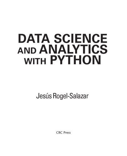 دانلود نسخه کامل کتاب Data Science and Analytics with Python