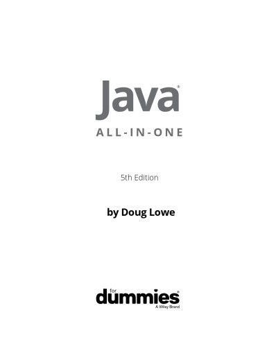 دانلود نسخه کامل کتاب Java All-in-One for Dummies