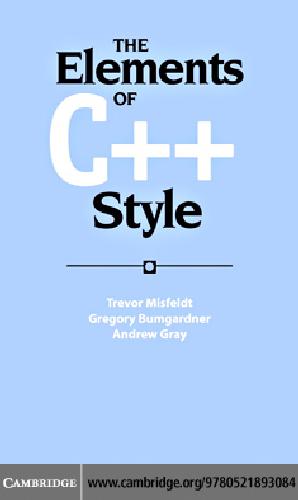 دانلود نسخه کامل کتاب Elements of C++ Style