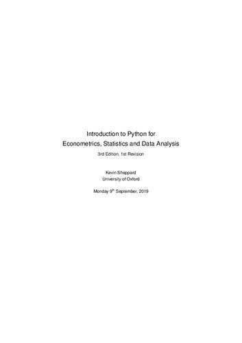 دانلود نسخه کامل کتاب Introduction to Python for Econometrics, Statistics and Data Analysis