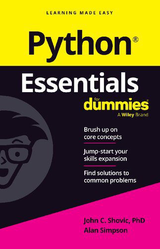 دانلود نسخه کامل کتاب Python Essentials For Dummies