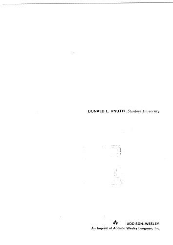 دانلود نسخه کامل کتاب The art of computer programming I