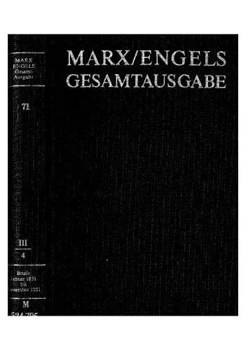 دانلود نسخه کامل کتاب Karl Marx/Friedrich Engels: Briefwechsel Januar bis Dezember 1851