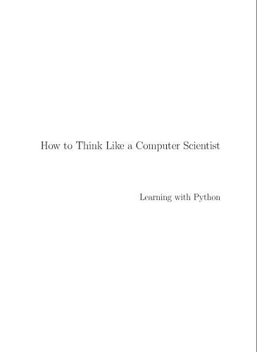 دانلود نسخه کامل کتاب How to Think Like a Computer Scientist: Learning with Python