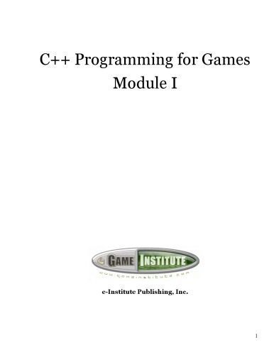 دانلود نسخه کامل کتاب C++ Programming for Games, Module I (Textbook)