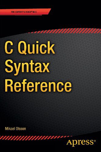 دانلود نسخه کامل کتاب C Quick Syntax Reference