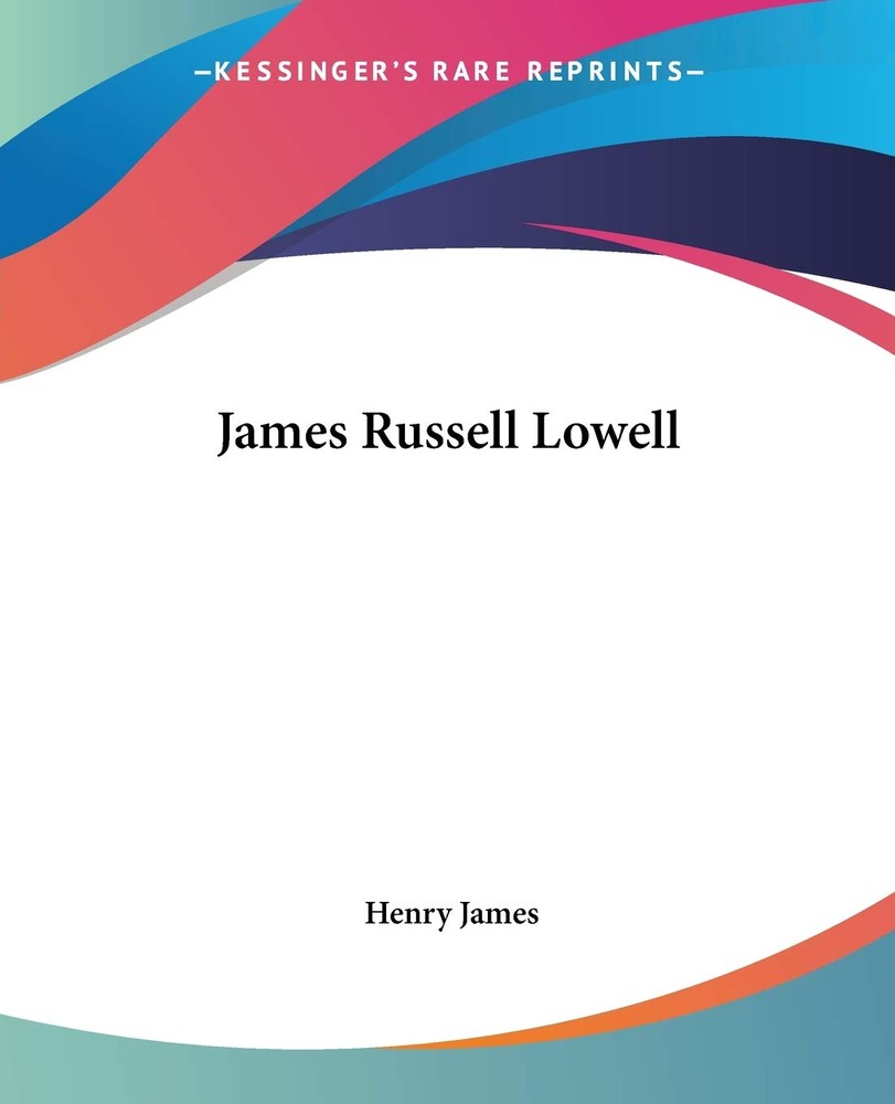 کتاب James Russell Lowell (جیمز راسل لوول) نسخه انگلیسی PDF | هنری جیمز