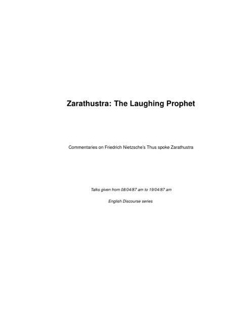 دانلود کتاب فارسی Zarathustra: The Laughing Prophet