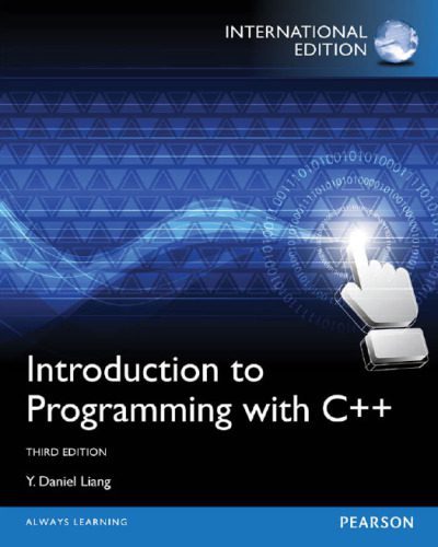 دانلود نسخه کامل کتاب Introduction to Programming with C++