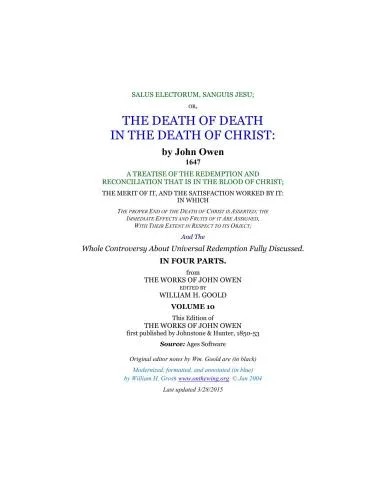 دانلود نسخه کامل کتاب The Death of Death in the Death of Christ