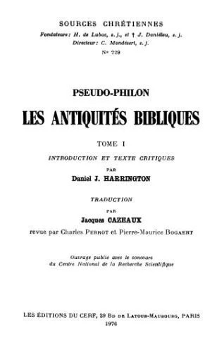 دانلود نسخه کامل کتاب Les Antiquités bibliques, tome I