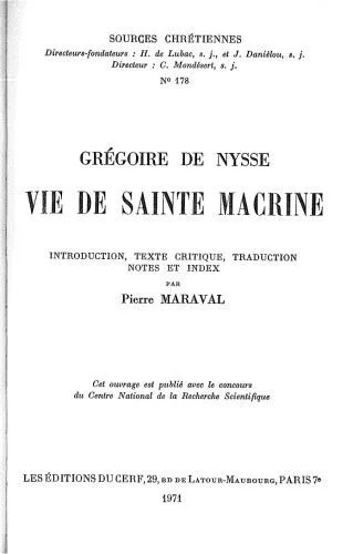 دانلود نسخه کامل کتاب Vie de sainte Macrine