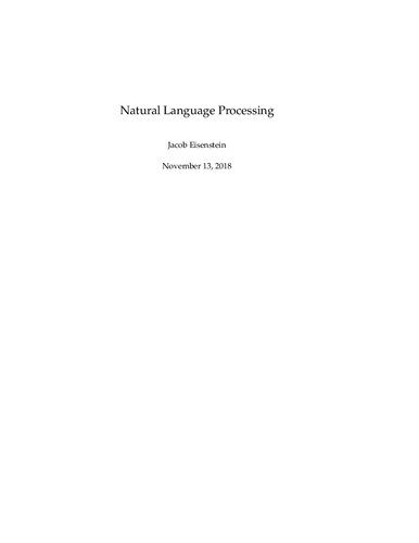 دانلود نسخه کامل کتاب Natural Language Processing (NLP)
