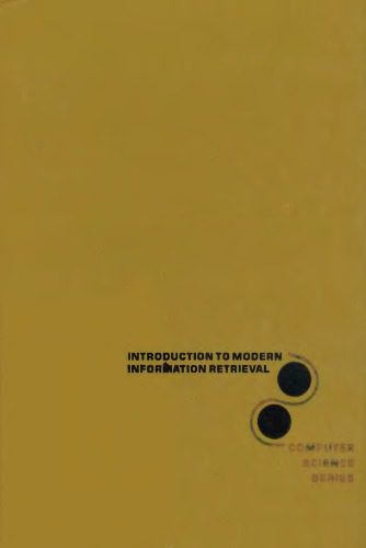 دانلود نسخه کامل کتاب Introduction to Modern Information Retrieval