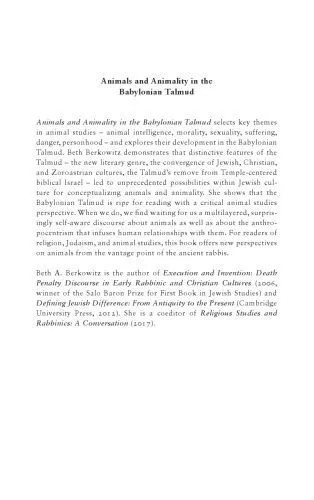 دانلود نسخه کامل کتاب Animals and Animality in the Babylonian Talmud