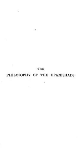 دانلود نسخه کامل کتاب The Philosophy of the Upanishads (The Religion and Philosophy of India)