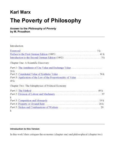 دانلود نسخه کامل کتاب Poverty of Philosophy