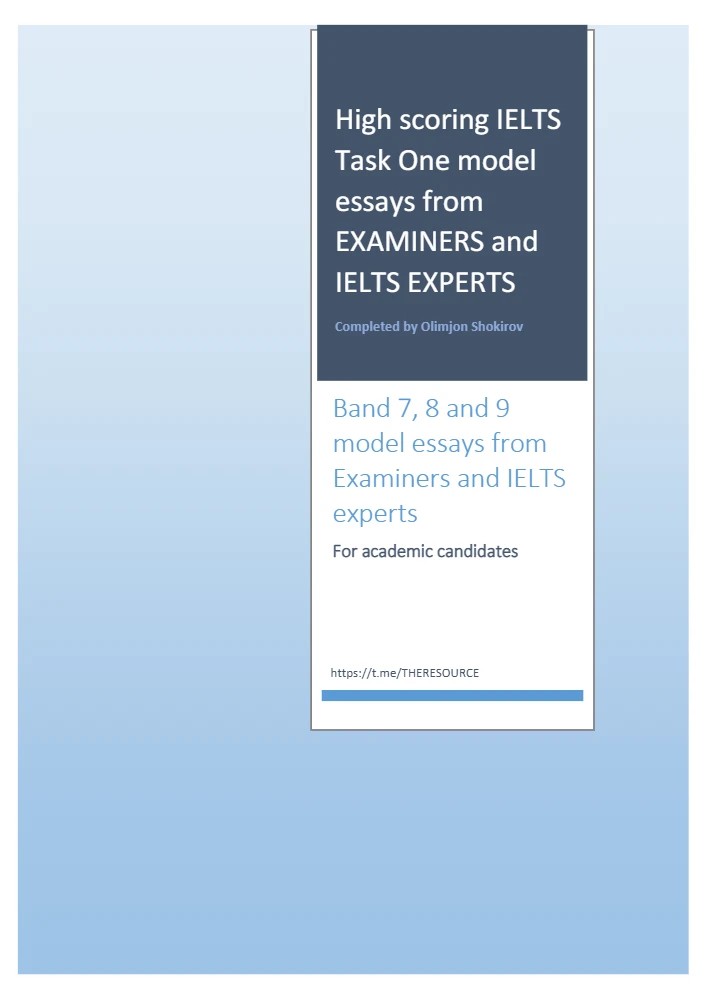 کتاب High Scoring IELTS Task One Model Essays from Examiners نسخه انگلیسی PDF