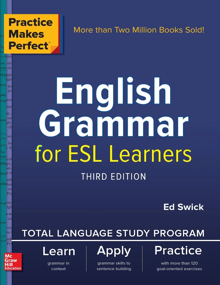 کتاب English Grammar for ESL Learners نسخه انگلیسی PDF