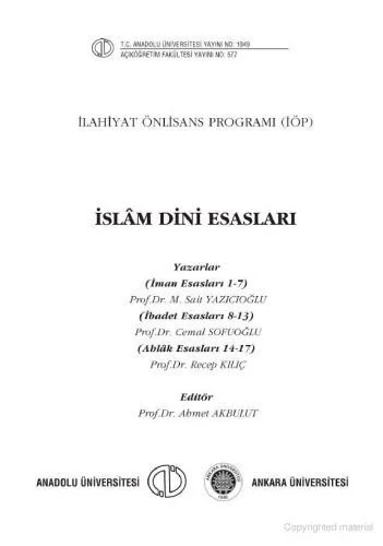 دانلود نسخه کامل کتاب Islam Dini Esaslari
