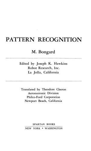 دانلود نسخه کامل کتاب Pattern recognition