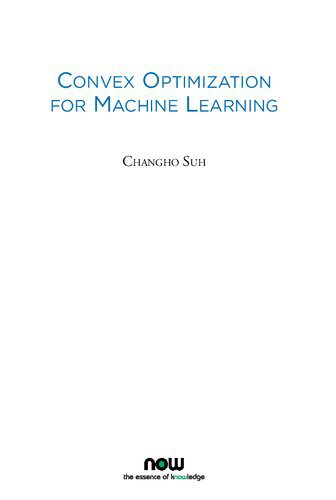 دانلود نسخه کامل کتاب Convex Optimization for Machine Learning