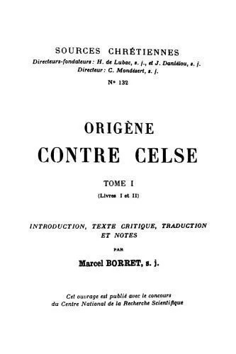 دانلود نسخه کامل کتاب Contre Celse. Tome 1 (Livres I et II)