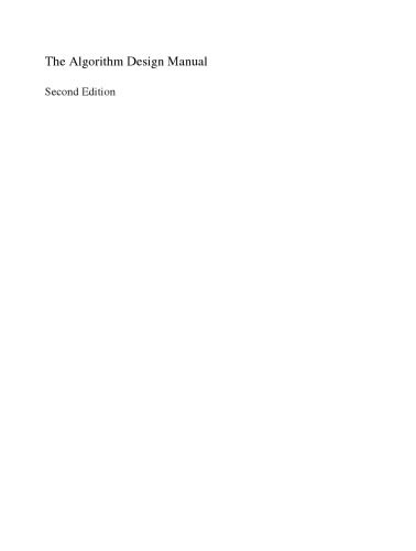دانلود نسخه کامل کتاب The algorithm design manual