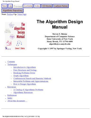 دانلود نسخه کامل کتاب The Algorithm Design Manual