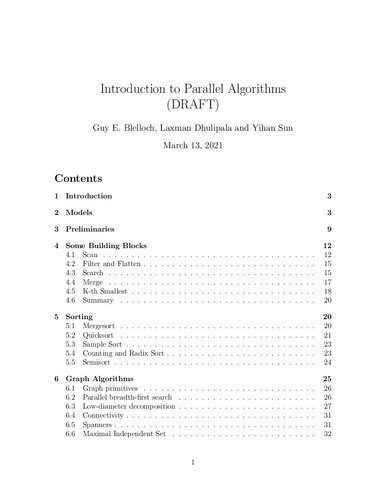دانلود نسخه کامل کتاب Introduction to Parallel Algorithms
