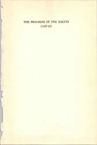 دانلود نسخه کامل کتاب The Progress of the Jesuits (1556-79)