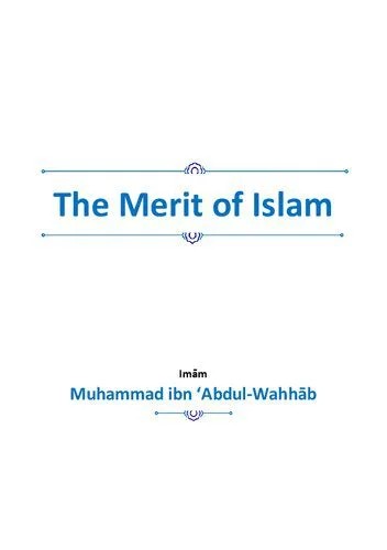 دانلود نسخه کامل کتاب The Merit of Islam