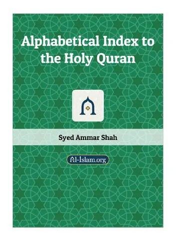 دانلود نسخه کامل کتاب Alphabetical Index to the Holy Quran