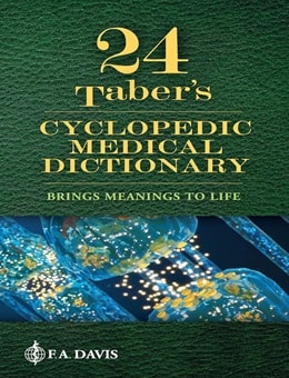 دانلود کتاب فرهنگ لغت پزشکی سیکلوپدی تابر Taber’s Cyclopedic Medical Dictionary, 24ed