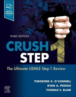 دانلود کتاب کراش مرحله ۱: مرور نهایی USMLE مرحله۱ Crush Step 1: The Ultimate USMLE Step 1 Review 3rd Edition