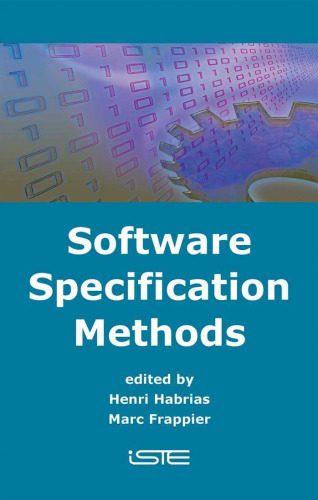 دانلود نسخه کامل کتاب Software Specification Methods