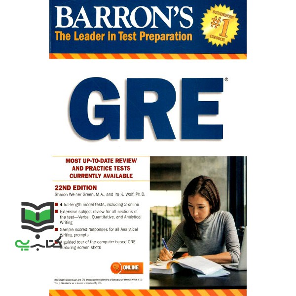 کتاب Barrons GRE22nd Edition+CD