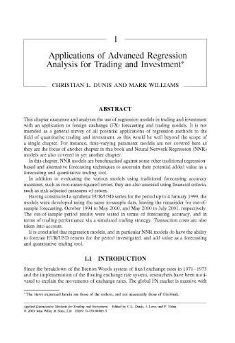 دانلود نسخه کامل کتاب Applied Quantitative Methods for Trading and Investment