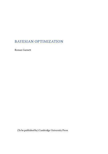 دانلود نسخه کامل کتاب Bayesian Optimization