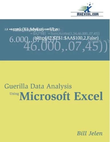 دانلود نسخه کامل کتاب Guerilla Data Analysis Using Microsoft Excel
