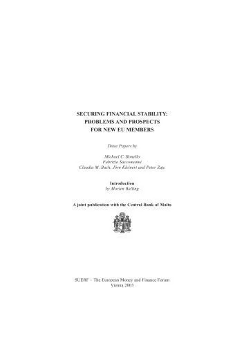 دانلود نسخه کامل کتاب Securing Financial Stability: Problems and Prospects for New EU Members