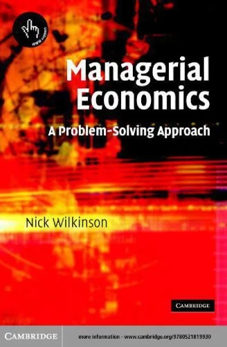 دانلود نسخه کامل کتاب Managerial Economics – A Problem-Solving Approach