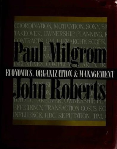 دانلود نسخه کامل کتاب Economics, Organization, and Management