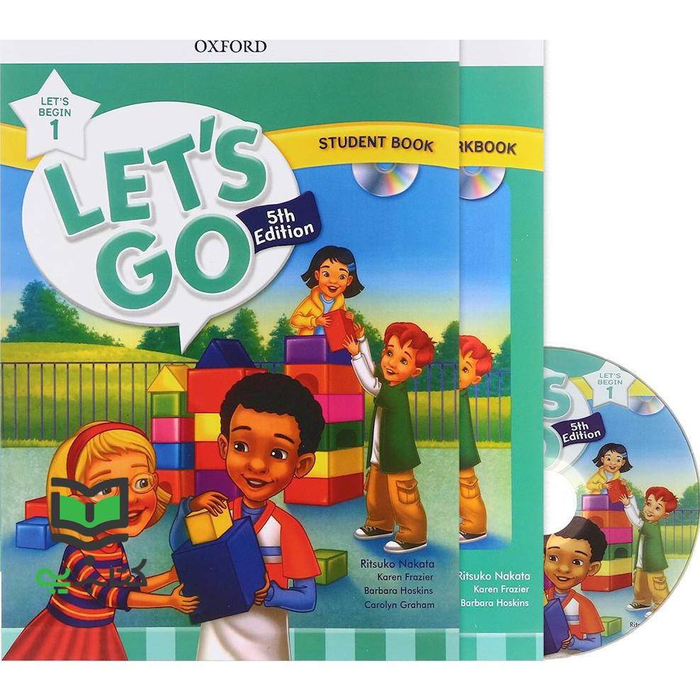 کتاب Lets go lets Begin 1 SB+WB+DVD 5th